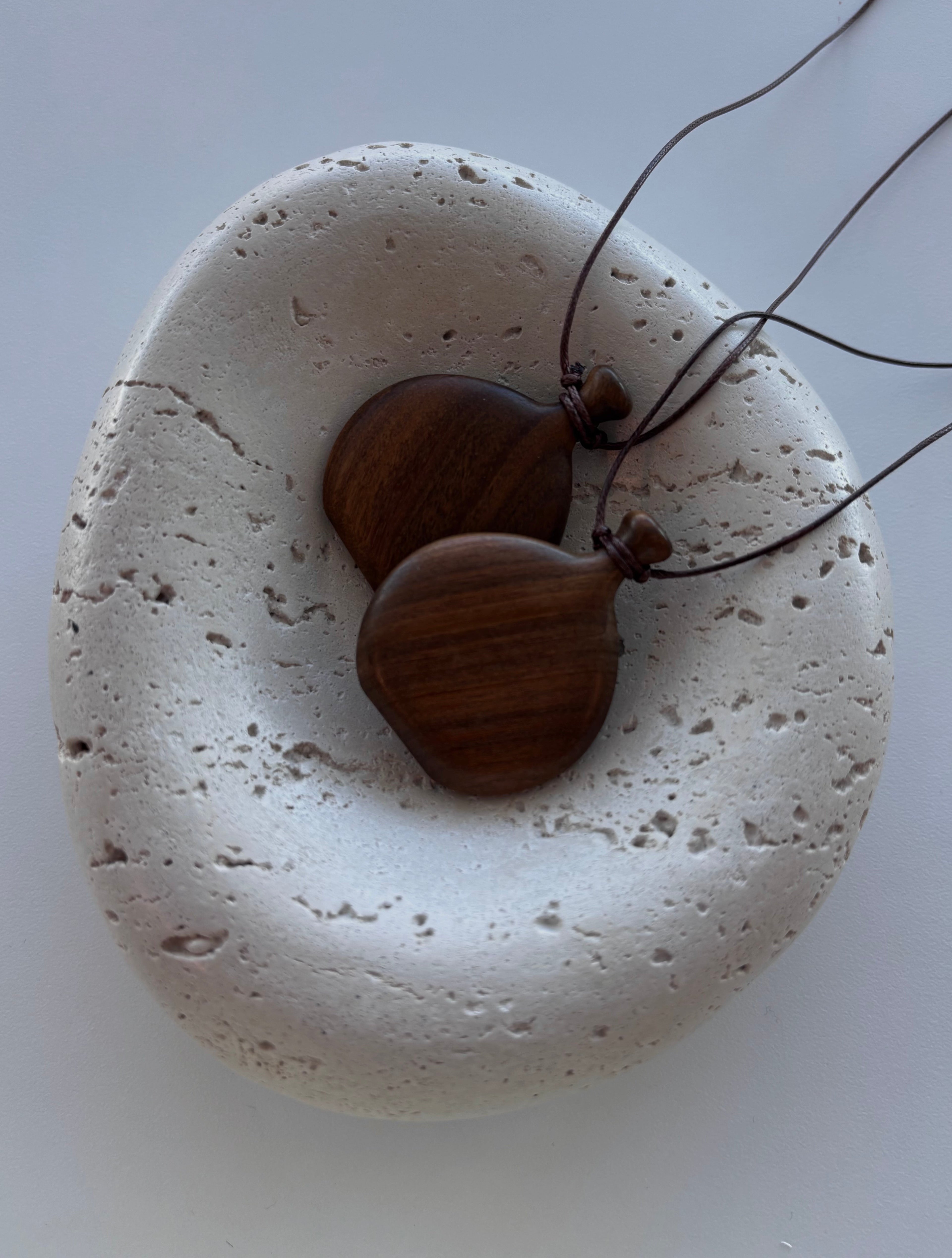 Wooden Bottle Pendant Necklace