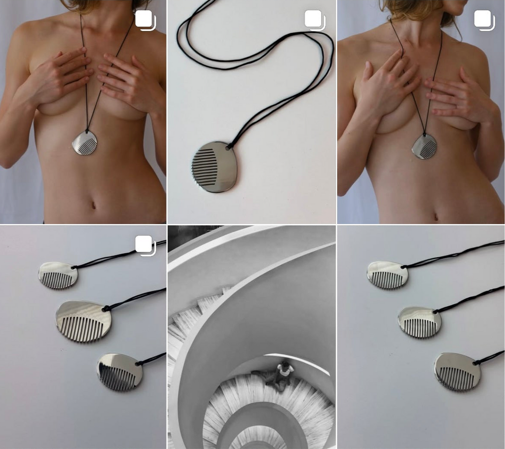 Comb Pendant Necklace