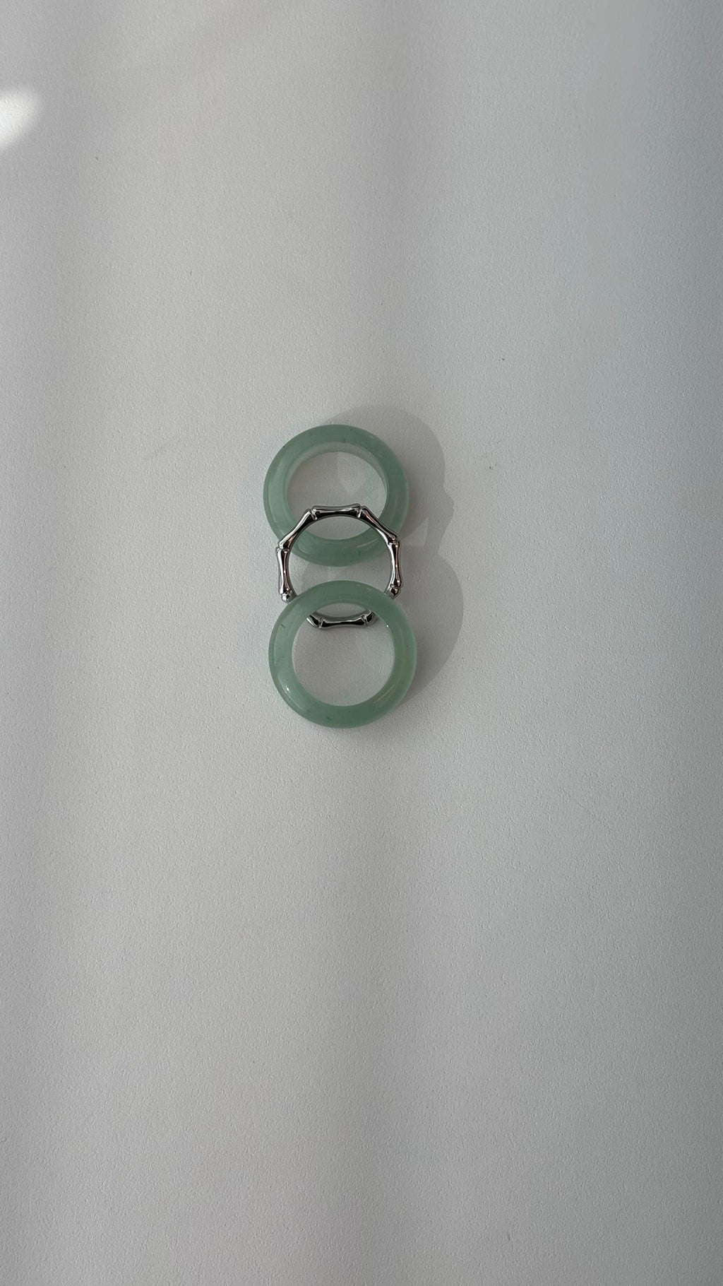 Stone Trilogy Stack Aventurine Ring Set