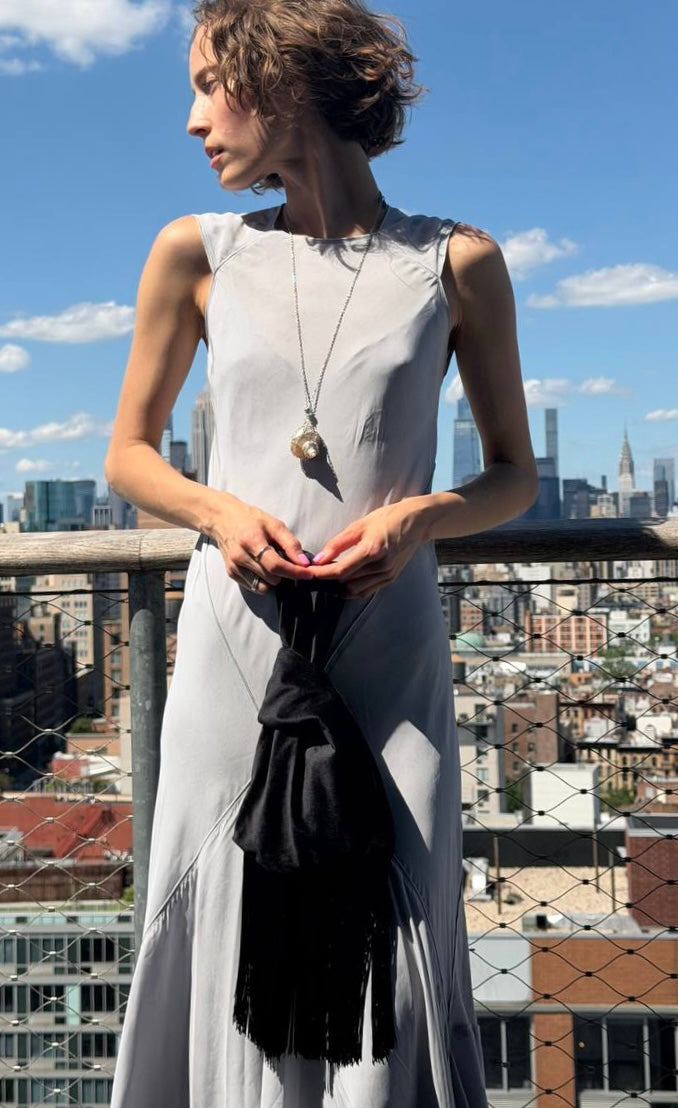 Wristlet Knot Short Fringe Bag