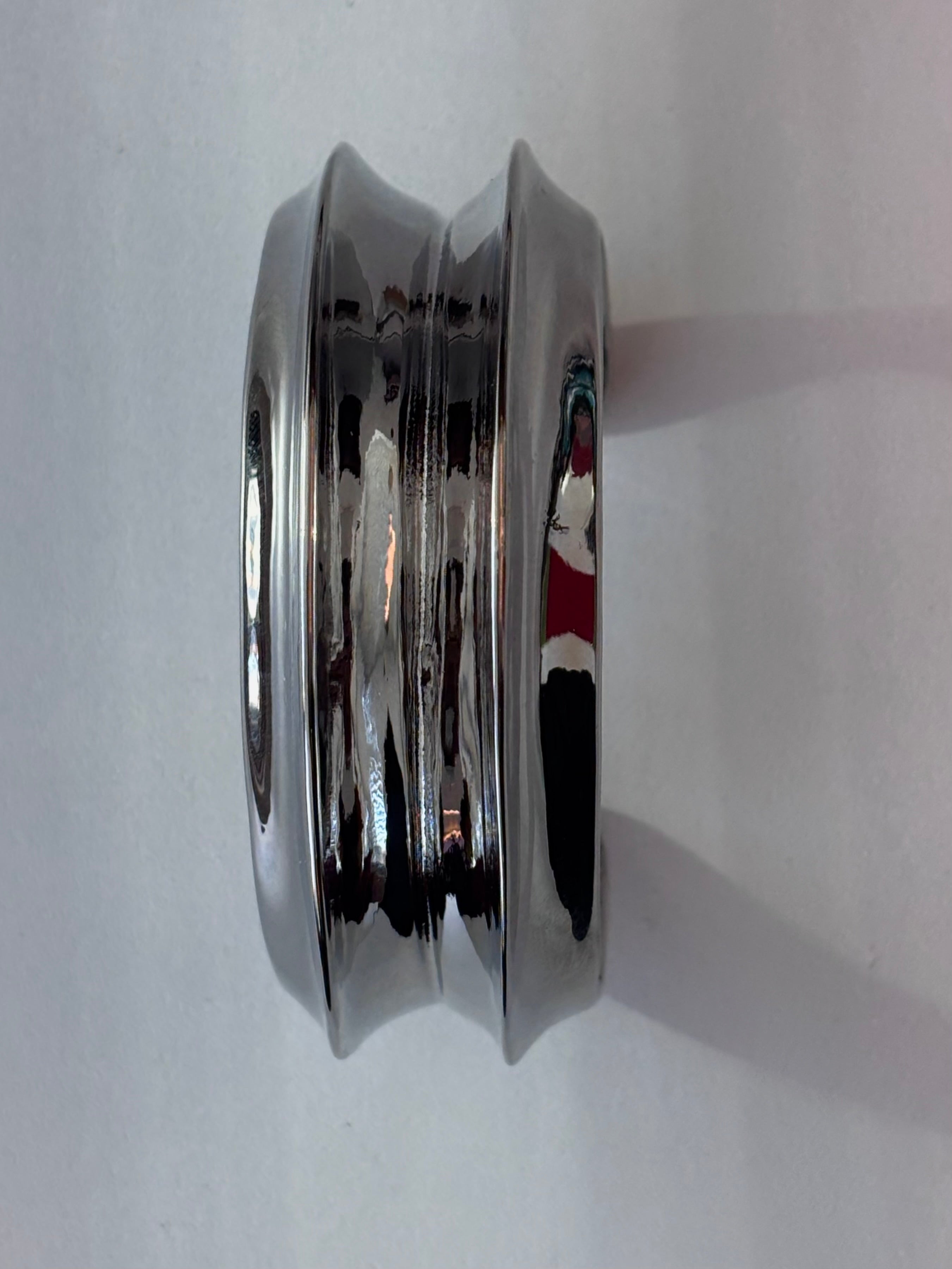 Wide Sculpted Cuff Bracelet