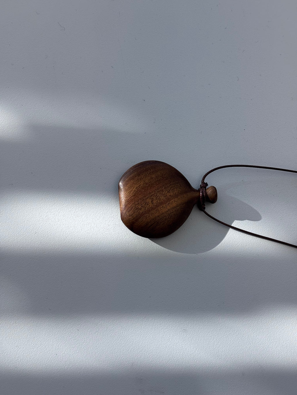 Wooden Bottle Pendant Necklace