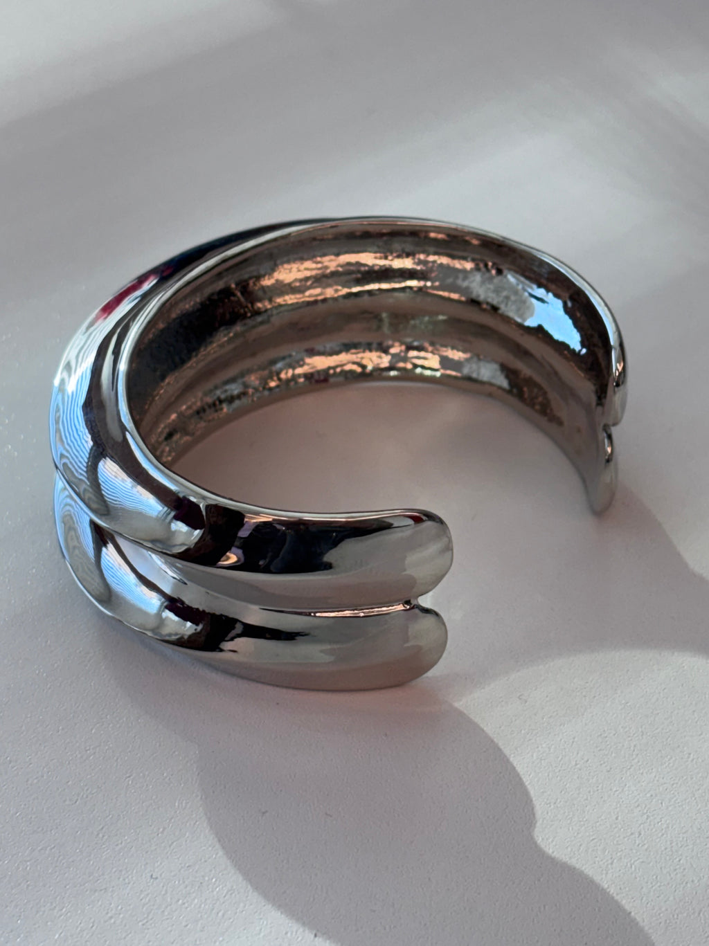 Wide Sculpted Cuff Bracelet