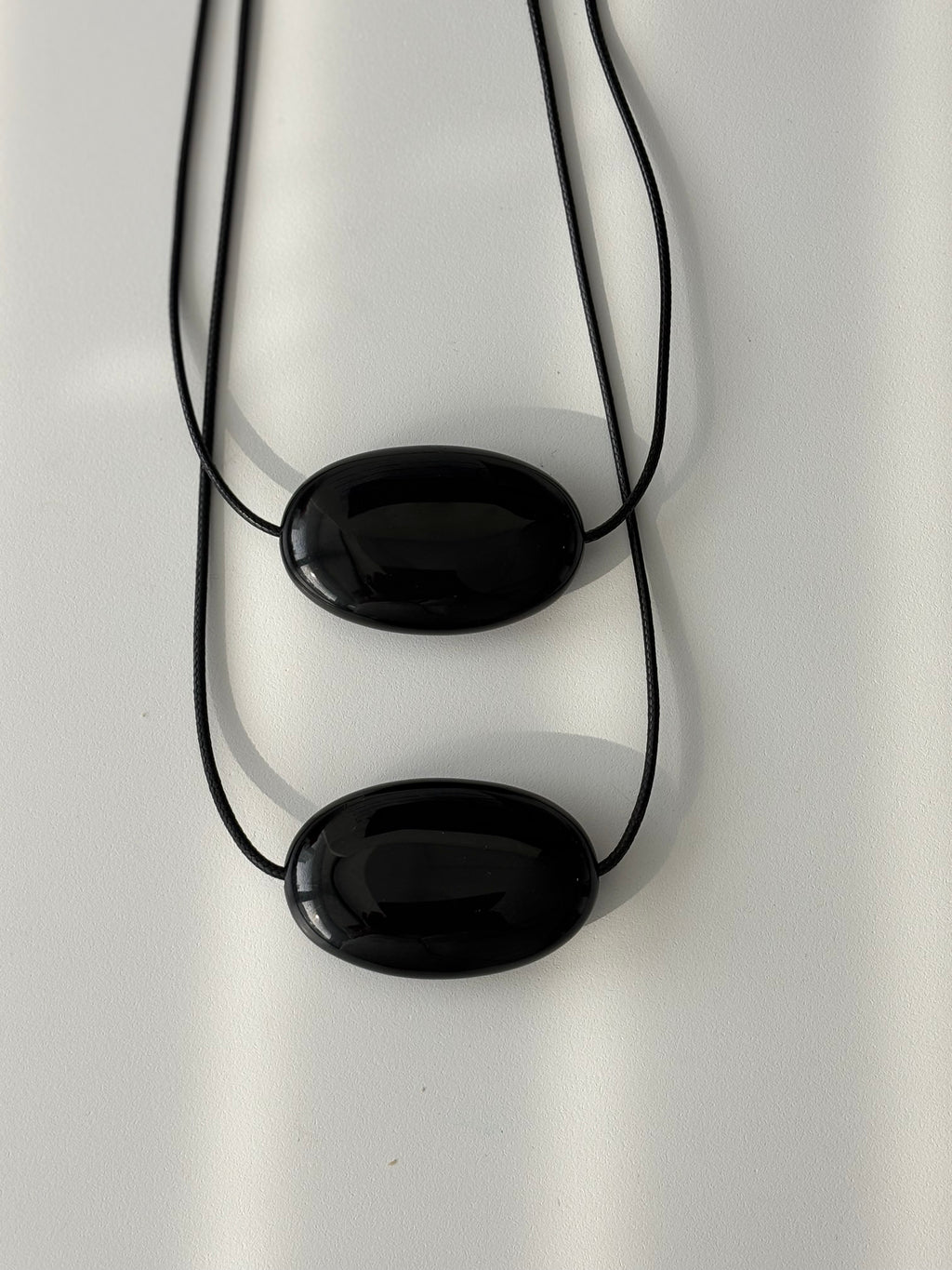 Large Bean Design Pendant Necklace