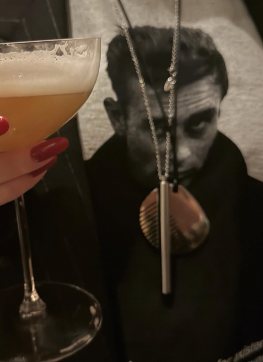 Cigarette Tube Pendant Necklace