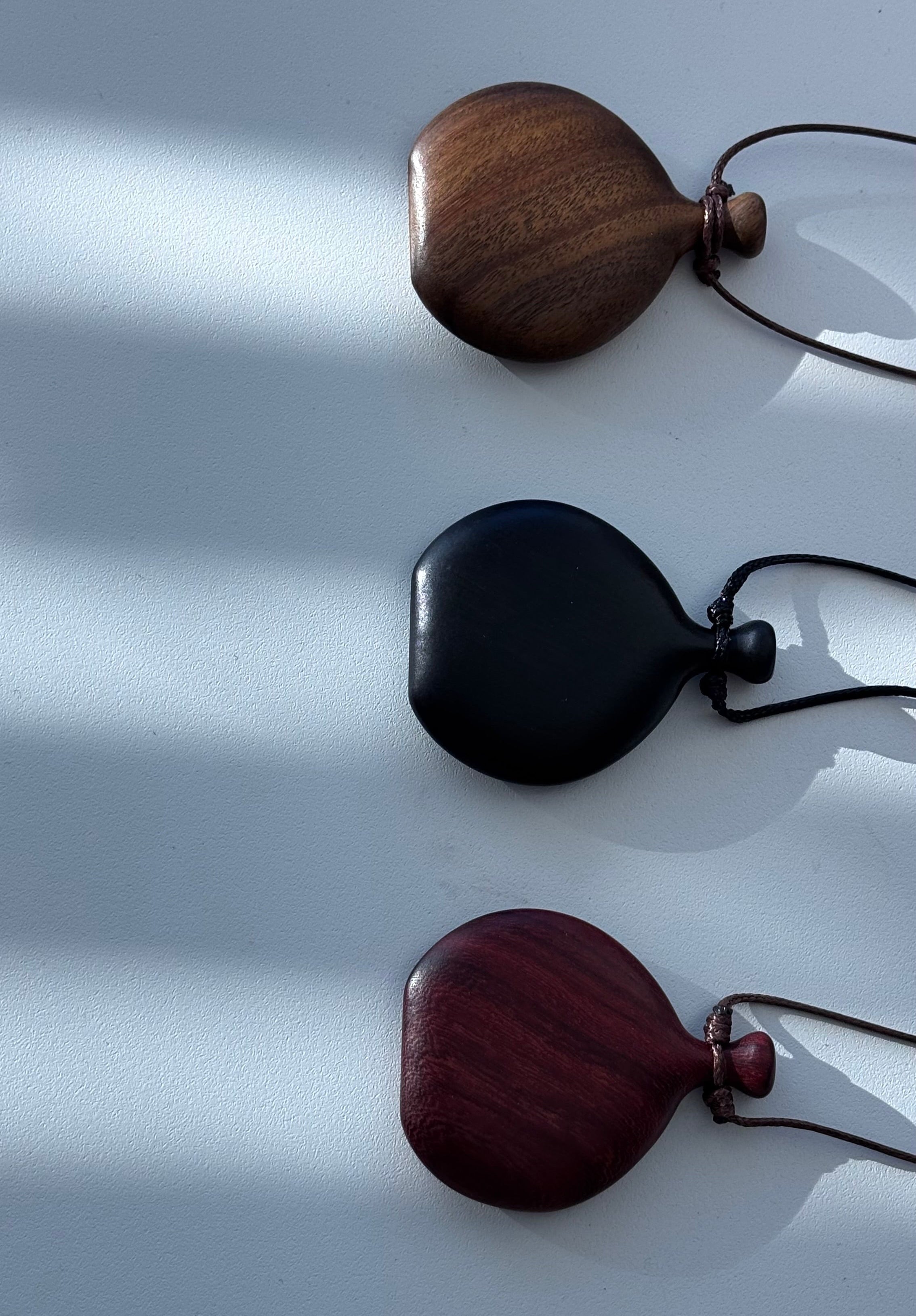 Wooden Bottle Pendant Necklace