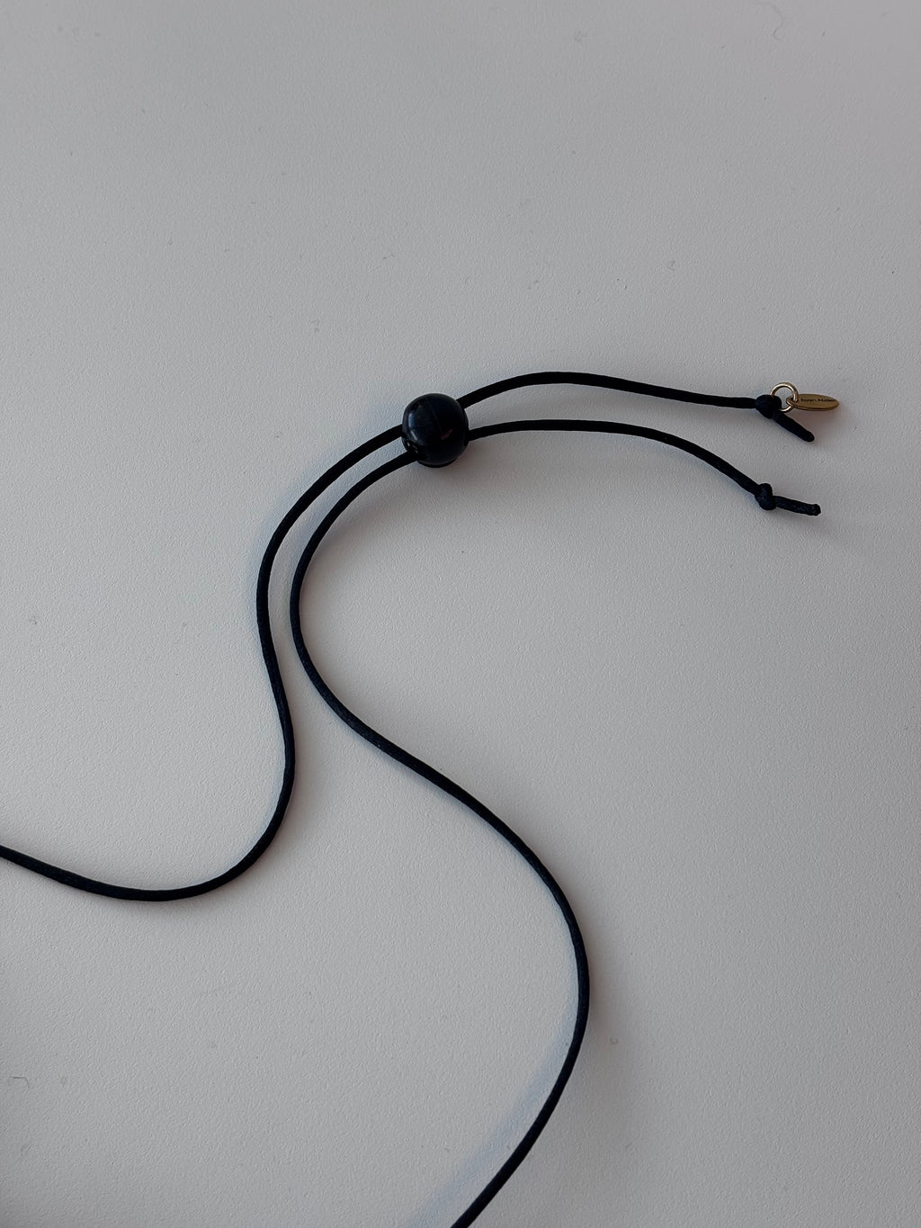 Three Beans Design Necklace in Black Onyx