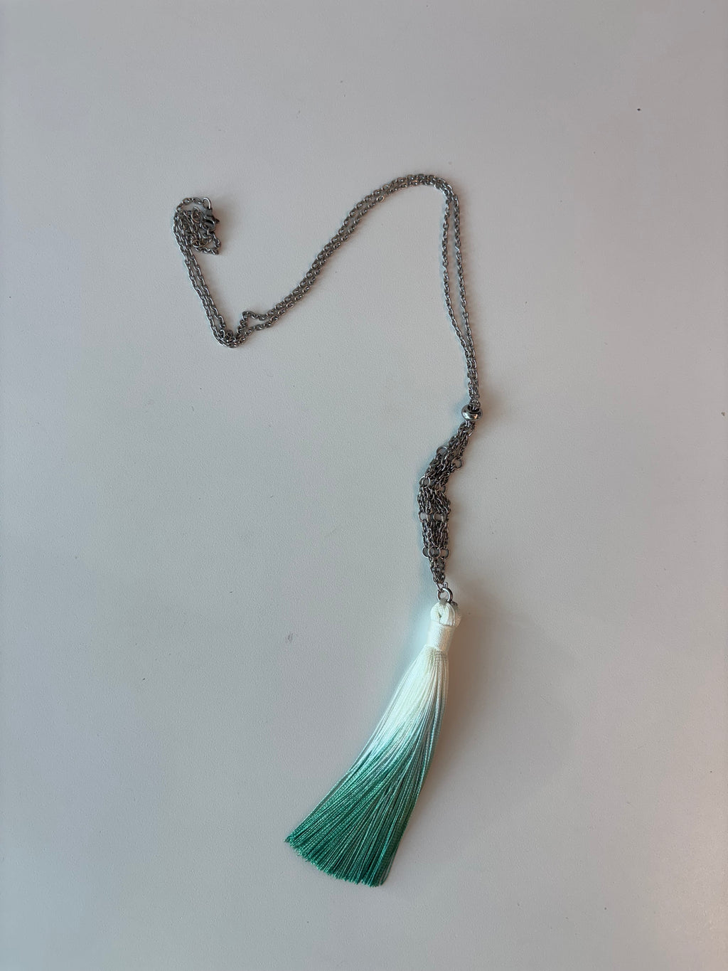 Shell Mesh Net Tassel Necklace