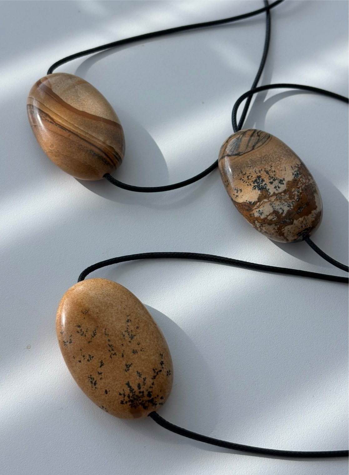 Large Bean Design Pendant Necklace