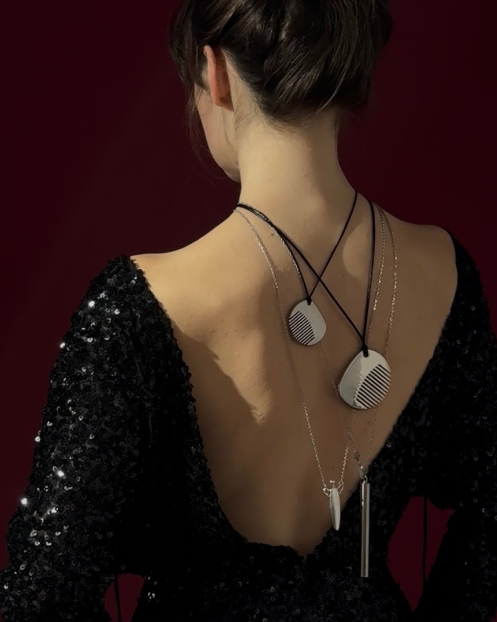 Comb Pendant Necklace