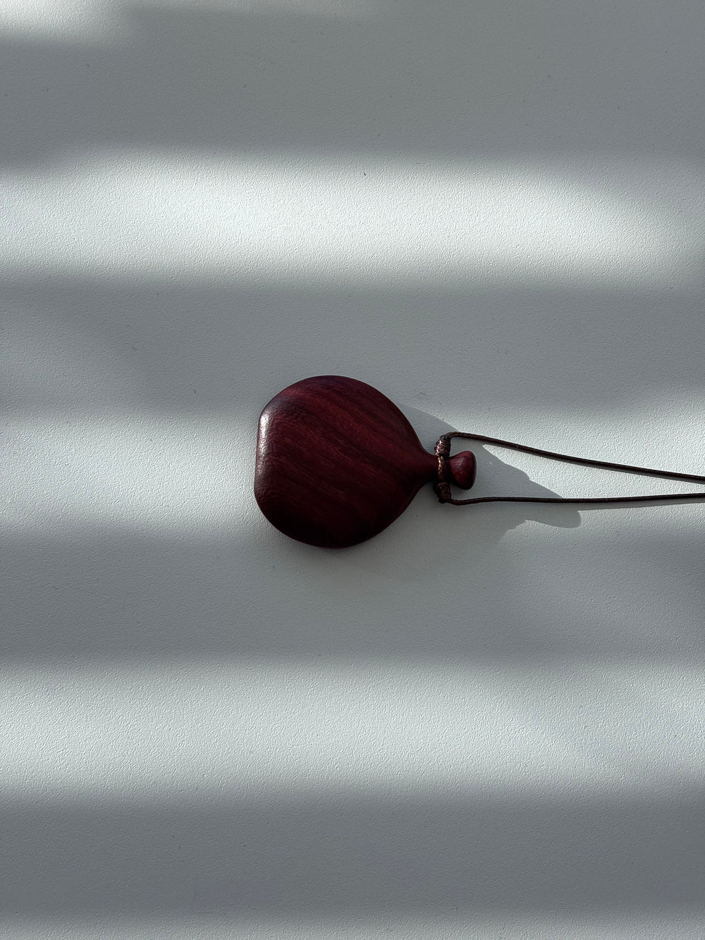 Wooden Bottle Pendant Necklace